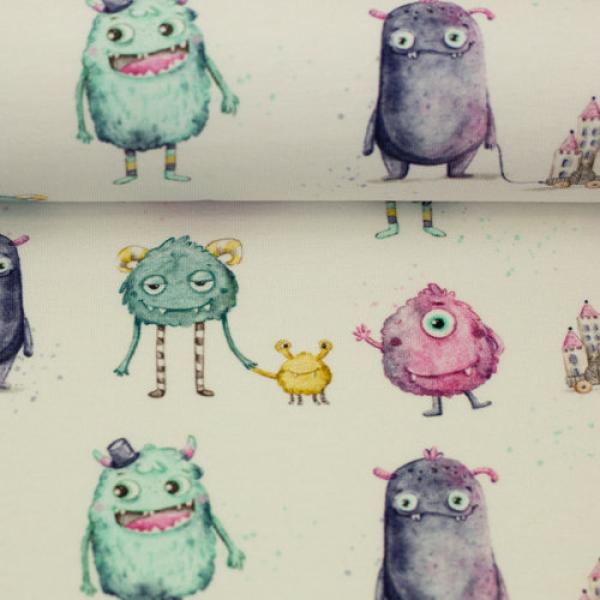 Baumwolljersey Miracle kleine Monster by Christiane Zielinski by Swafing